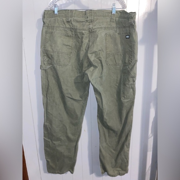 Key Men Green Carpenter style work pants 42x32 - Picture 1 of 3